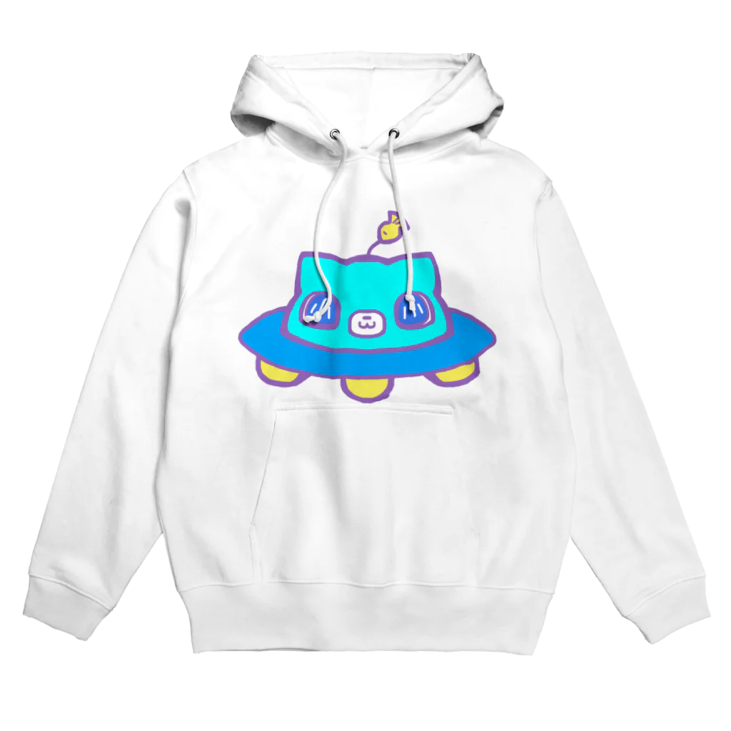 MyuKoraの猫UFO Hoodie