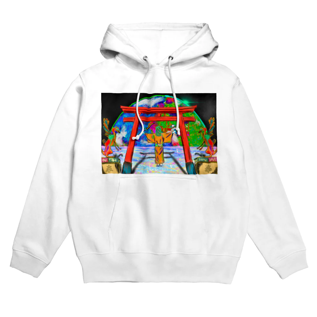 面白Tシャツ専門店の現代地球 Hoodie