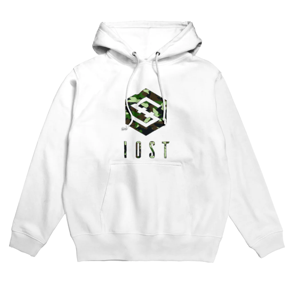 IOST_Supporter_CharityのIOST 【迷彩ロゴ】シリーズ Hoodie