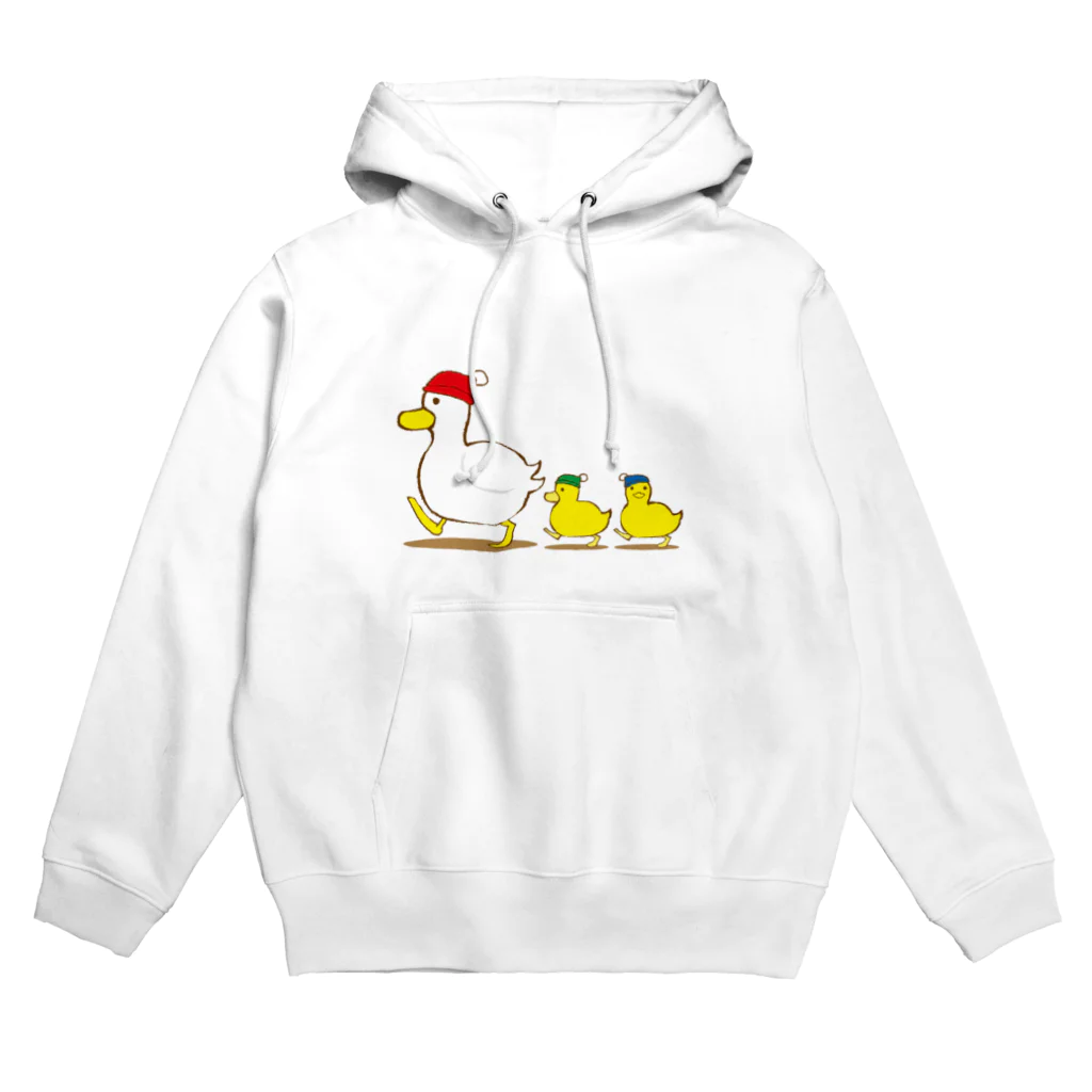 N's Creationのアヒルの親子の冬支度 Hoodie