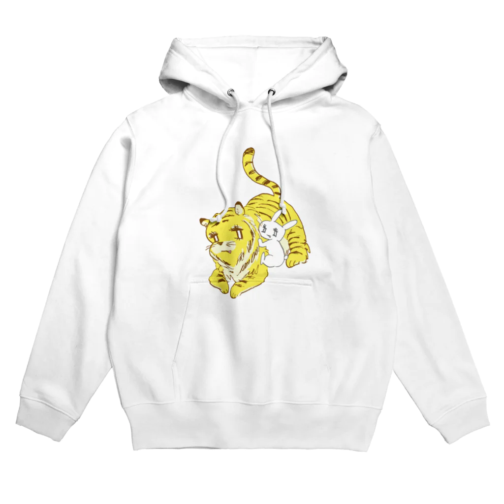 うさぎちゃんアイランドのトラちゃんとうさぎちゃん Hoodie