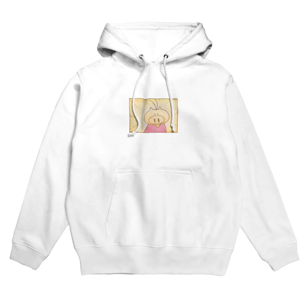 ももこのえの驚いたぶたさん Hoodie