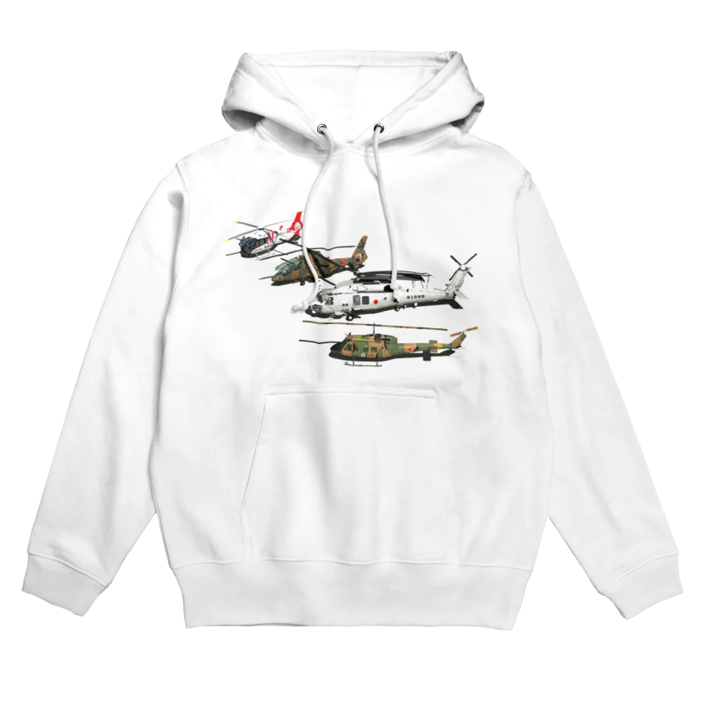 3DCGからのぉ～の4heli1 Hoodie