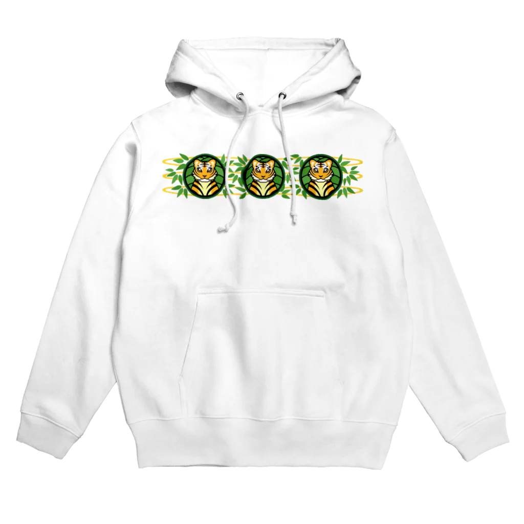 ハナドリカ SUZURI店のタケタケタイガー Hoodie