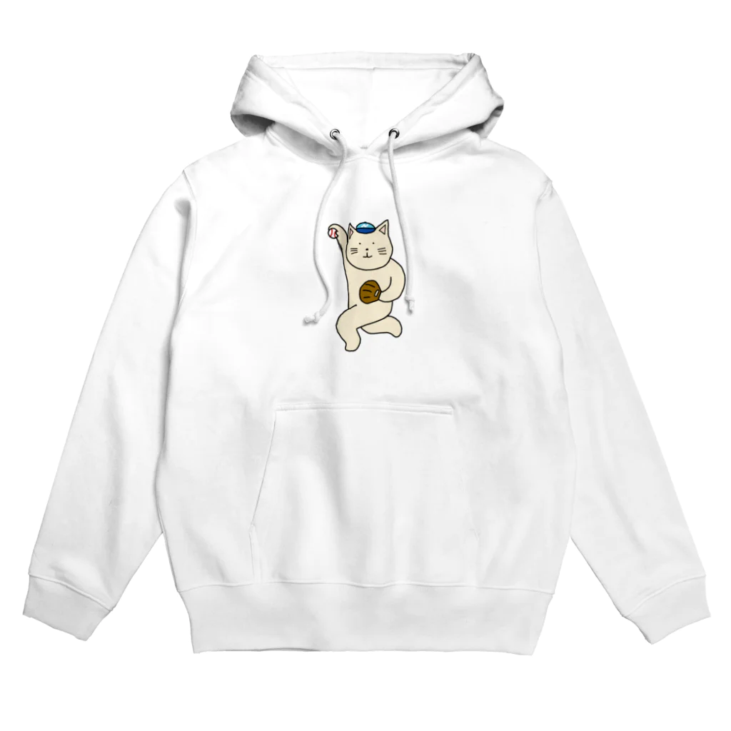 ＋Whimsyの野球ねこ Hoodie