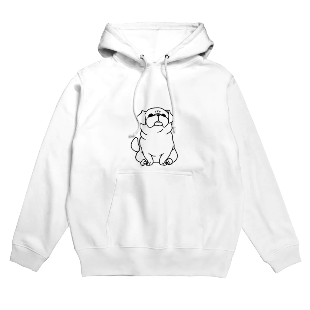 one-naacoのおすわりパグ Hoodie