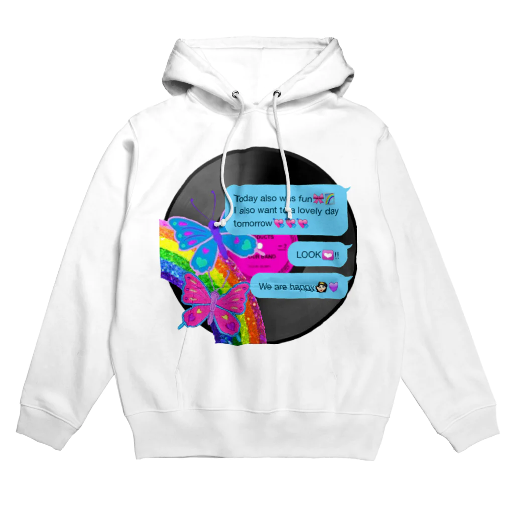 80’s colorful dreamの作成者名前なしVer.Butterfly record Hoodie