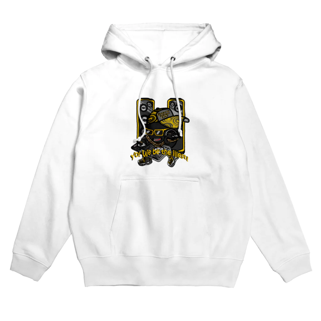 オリジナルデザインTシャツ　SMOKIN'の黒豆DJ Hoodie