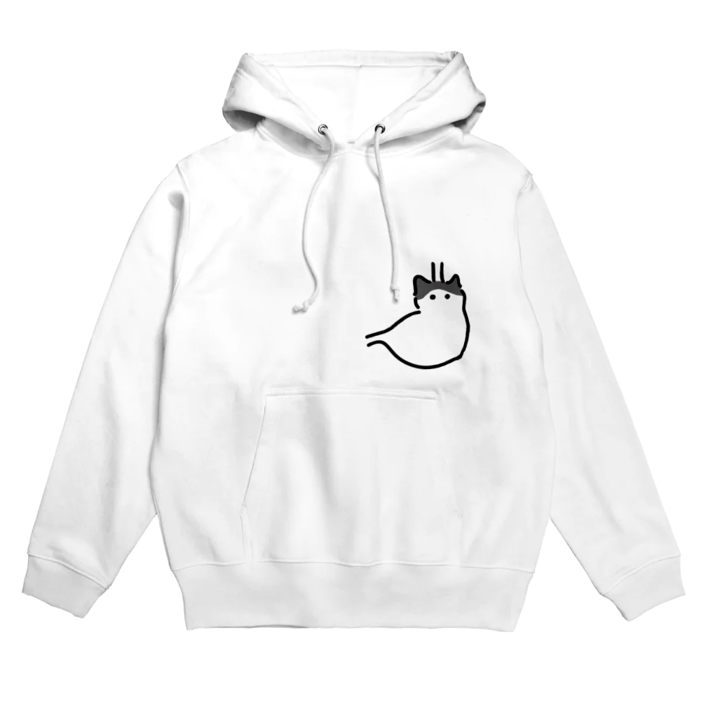 ねこやにわとりやの胃ハチワレ猫 Hoodie