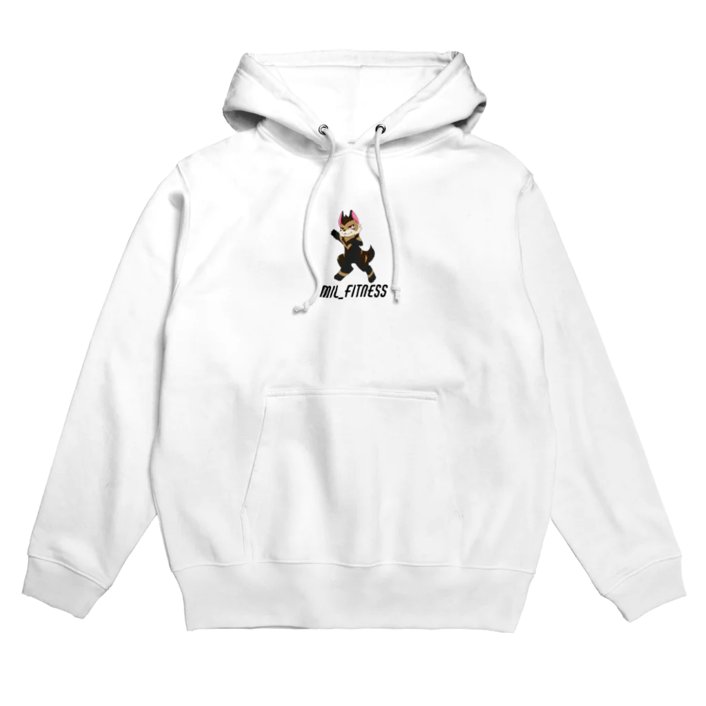 まぁるのMIL_FITNESSグッズ(フチあり) Hoodie