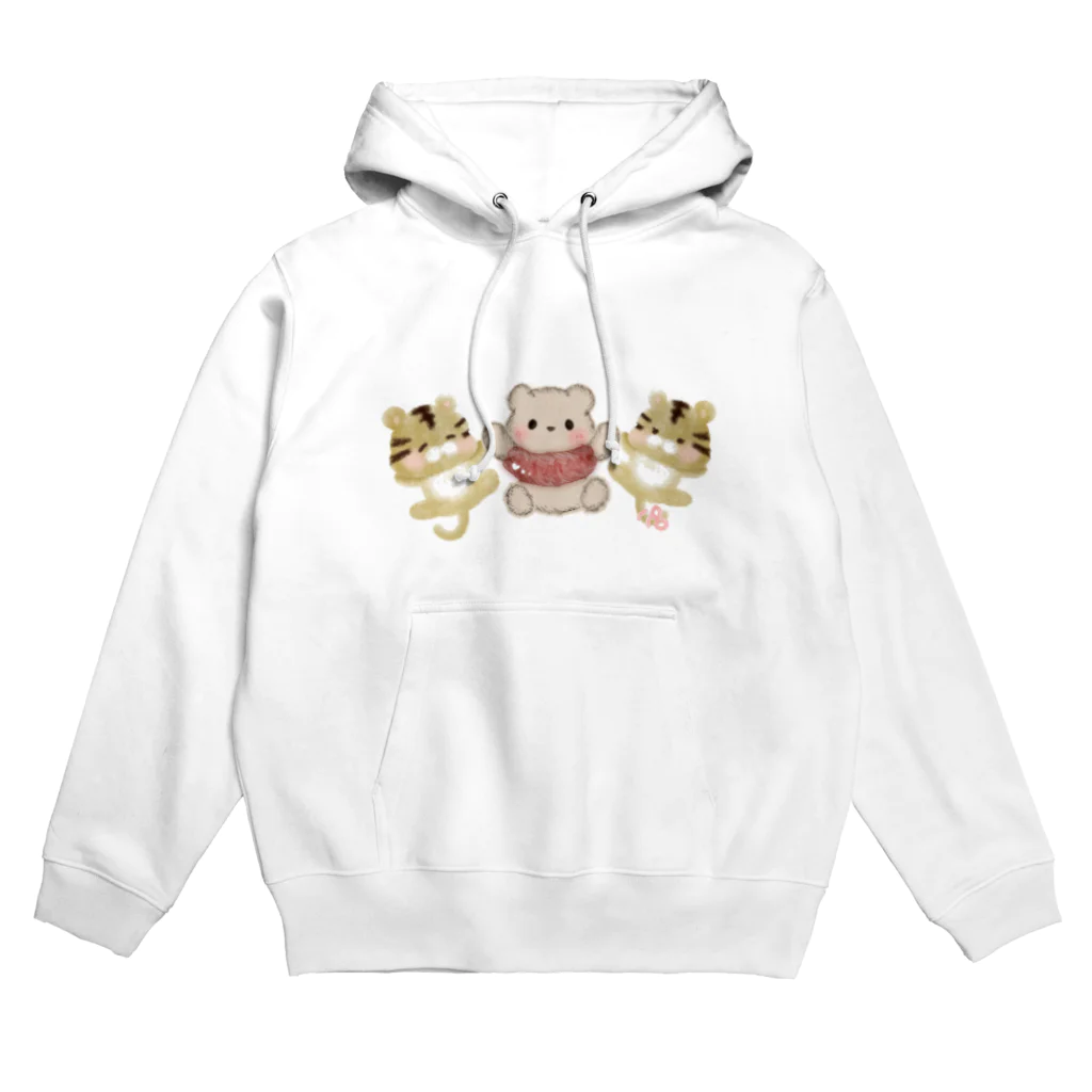 Chatoranのちーくまととら友 Hoodie