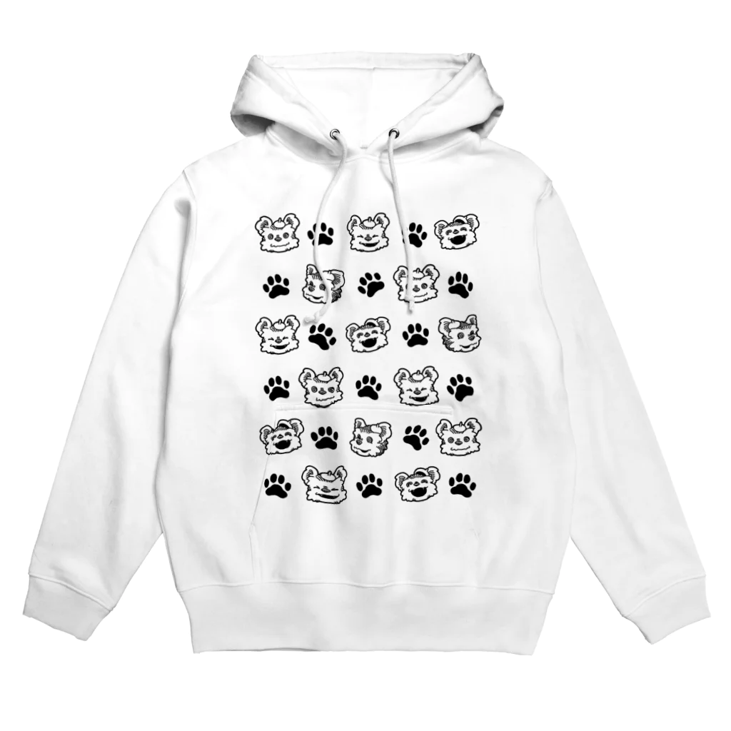 5mario shopのイヌ&足跡 Hoodie