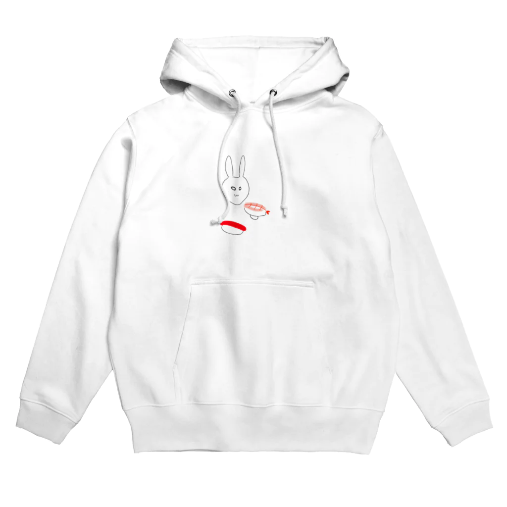 陰キャのすしたべたいウサギ Hoodie