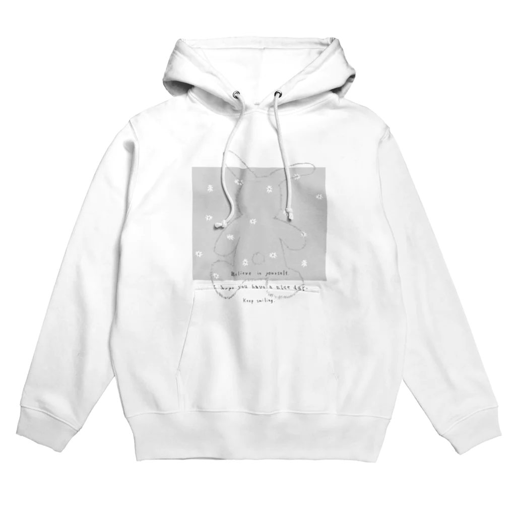 rilybiiのふわふわうさぎとお花畑 Hoodie