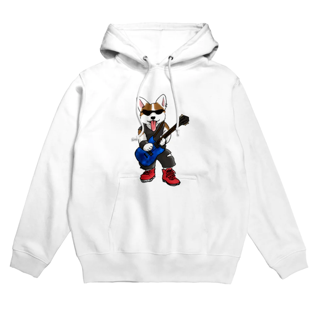 ムシコ・アニマルズ Musico Animalsのギターコーギー Hoodie