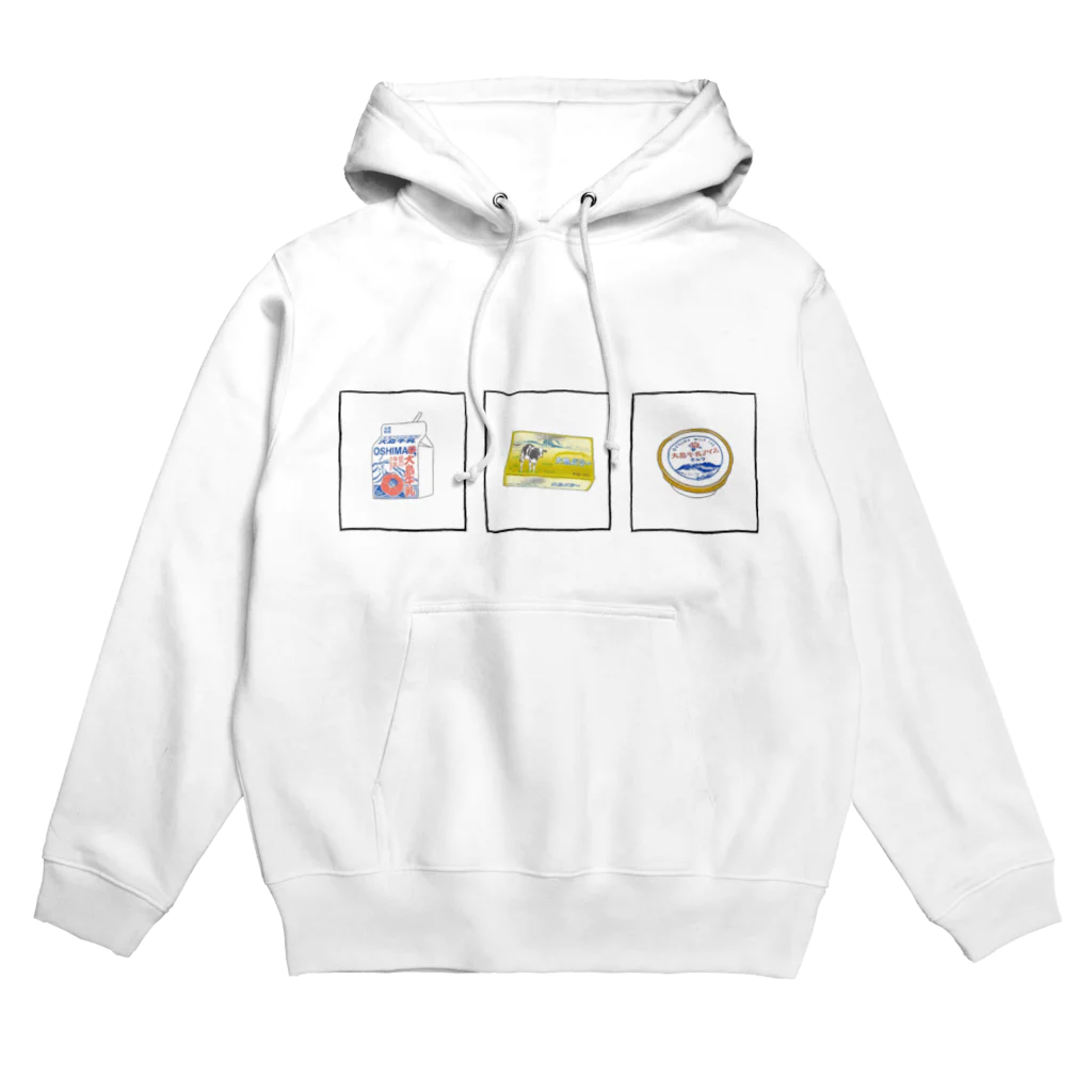 (株)大島牛乳(伊豆大島)の大島牛乳オールスター！ Hoodie