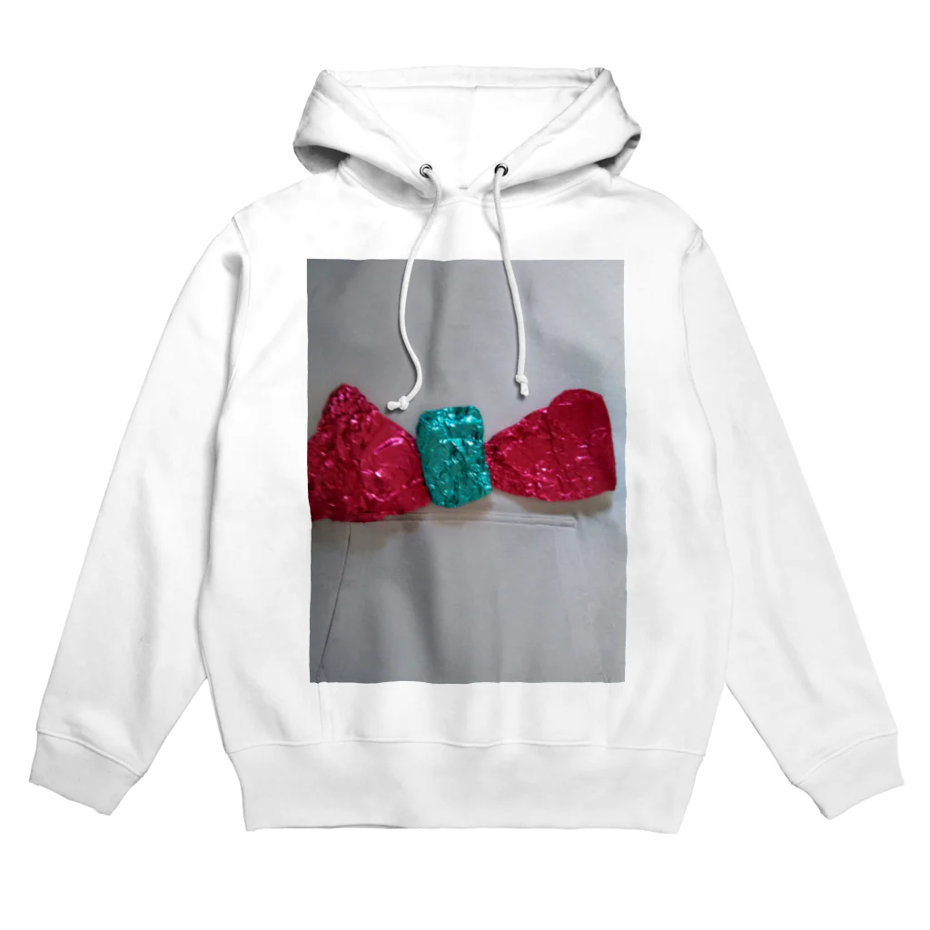 ねこの森でお散歩のキラキラ立体リボン Hoodie