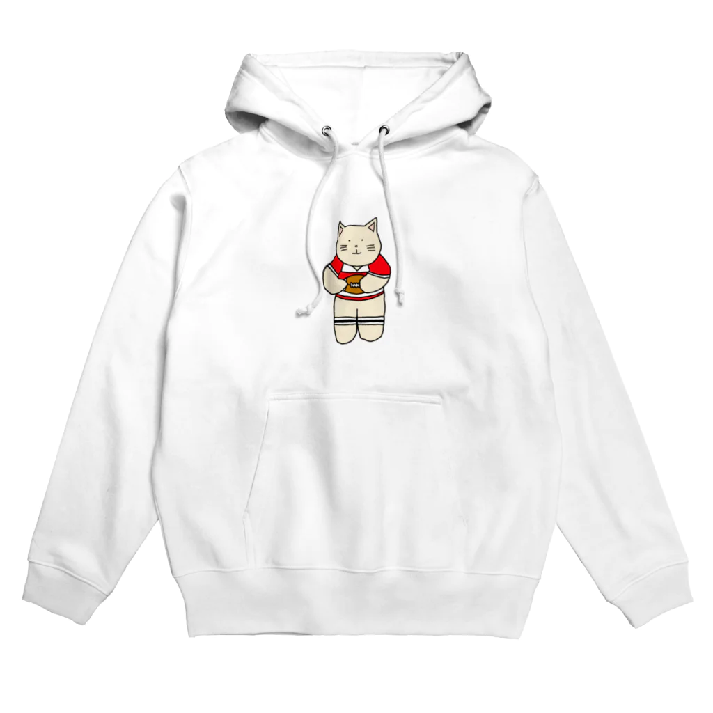 ＋Whimsyのラグビーねこ Hoodie