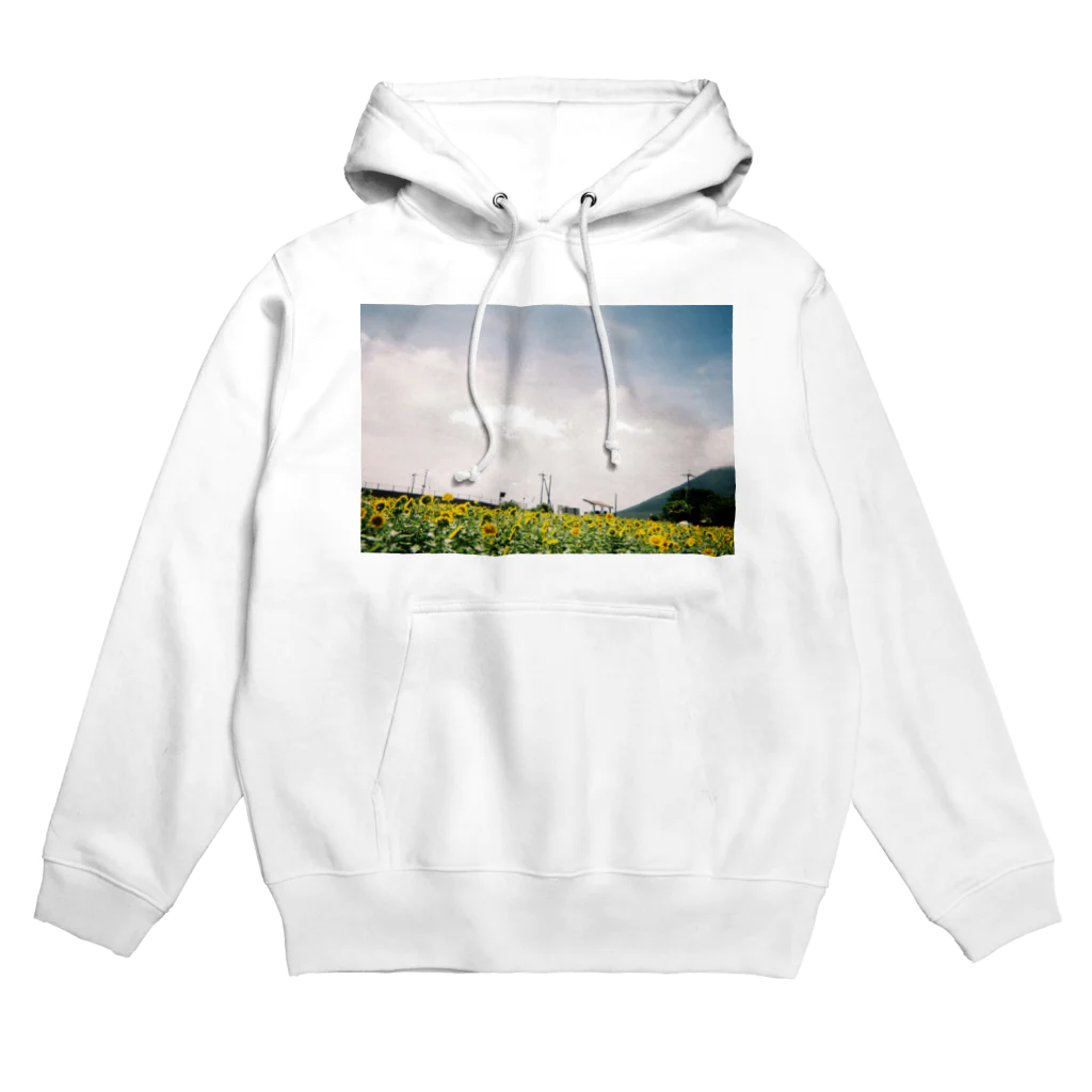 ピザたべたいの鹿児島県の開聞岳とひまわり畑 Hoodie