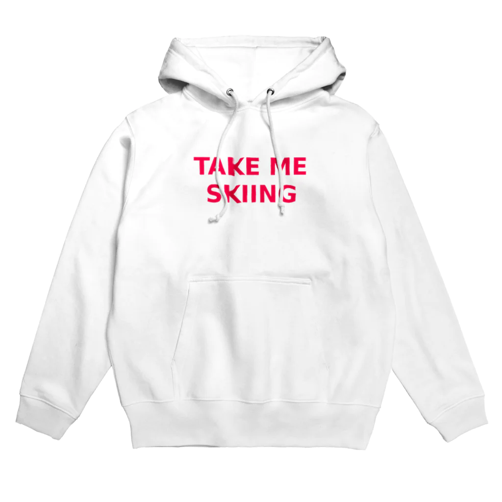 prinaのTAKE ME SKIING red Hoodie