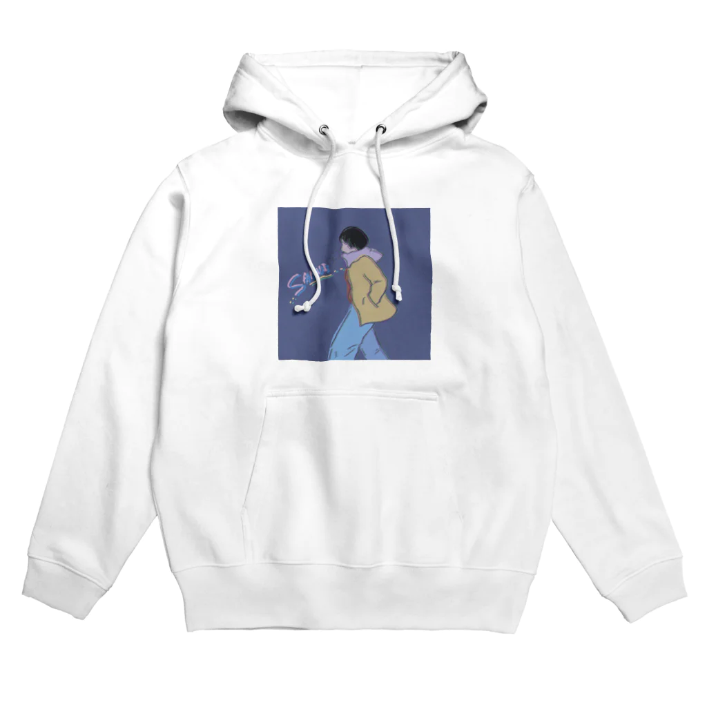 デミのレトロガールの冬 Hoodie