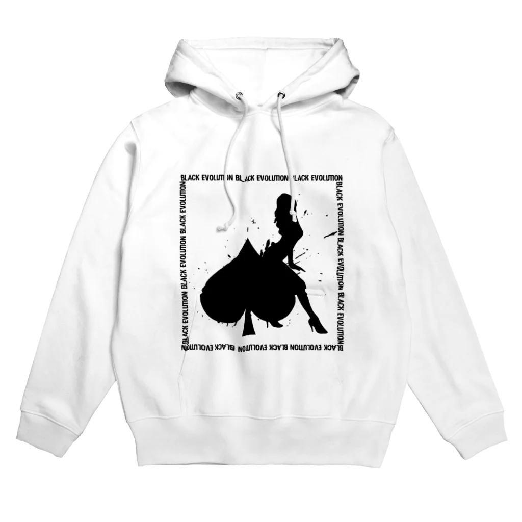 BLACK EVOLUTIONのシルエット スペードver. Hoodie