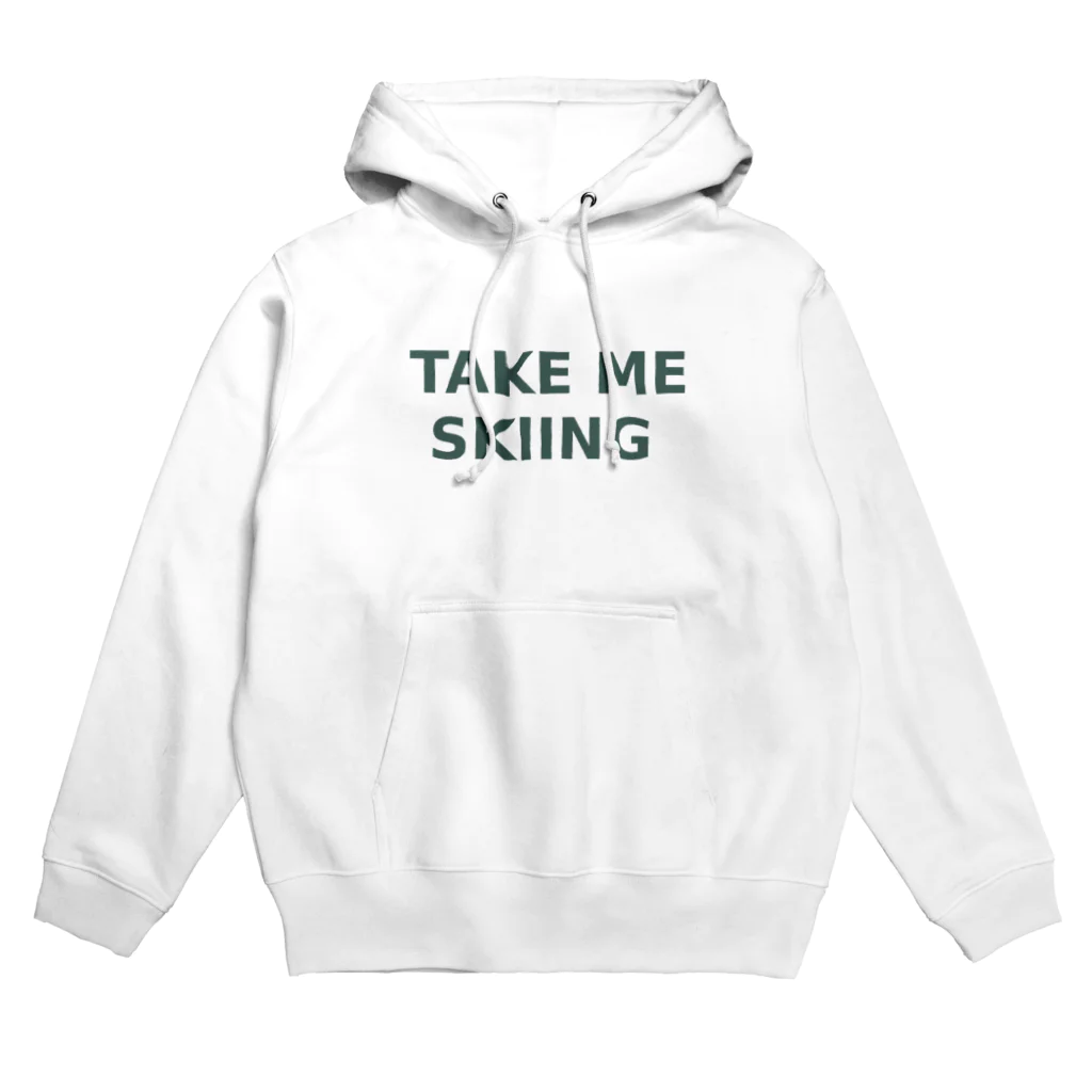 prinaのTAKE ME SKIING green Hoodie