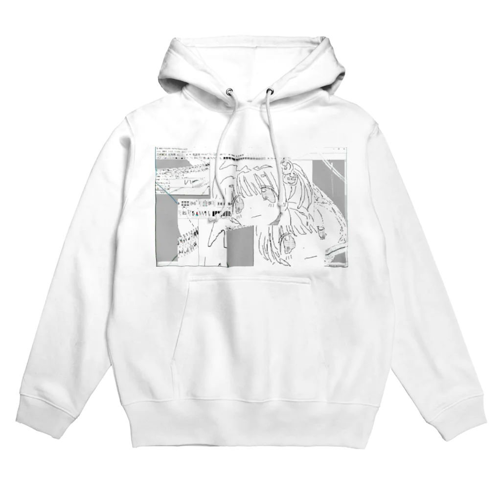 ゆーきんの絵ぐっずのももbug Hoodie