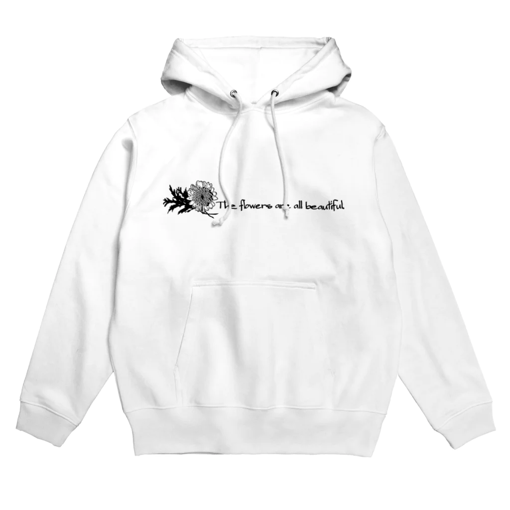 カトちゃんショッピングのThe flowers are all beautiful. Hoodie