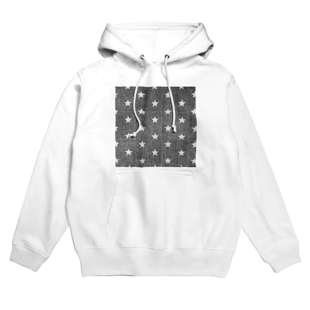 moumouのキルティングデニム  (スター) Hoodie