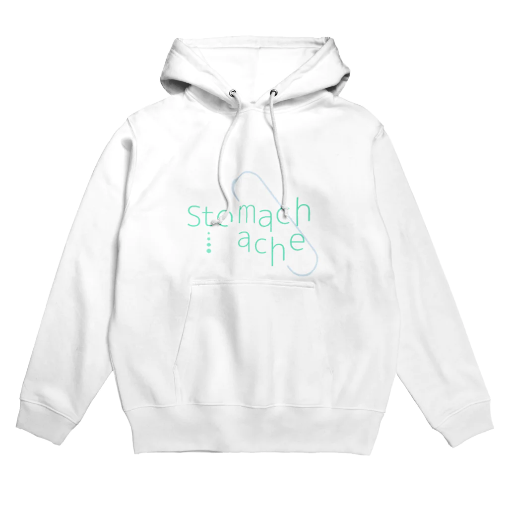 amanda_yukoninのstomachache(背景透過ver.) Hoodie