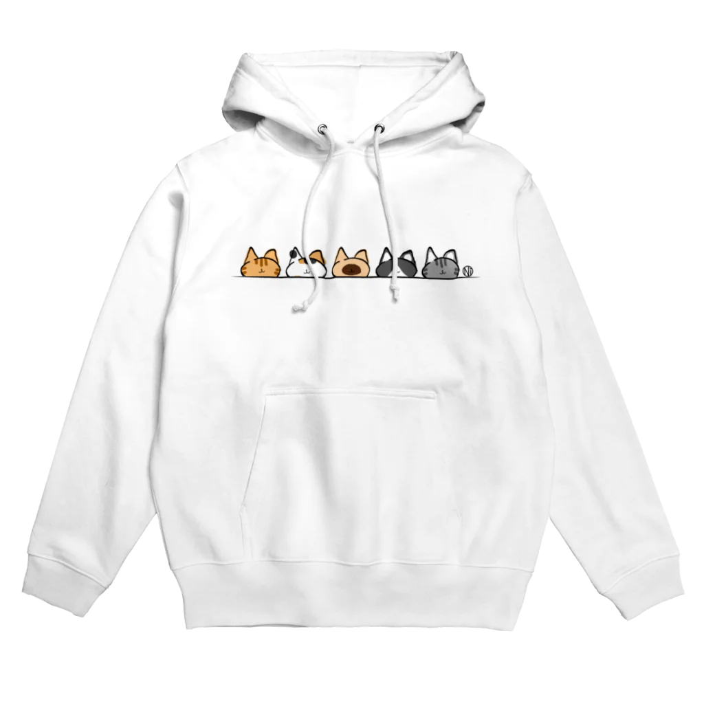 まるねこのねこNiコ(ライン) Hoodie