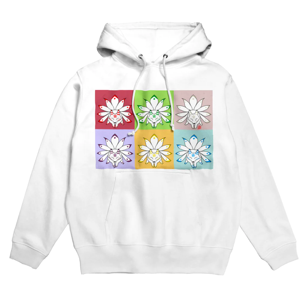 乙姫の花笠のカラフルキュウビ Hoodie