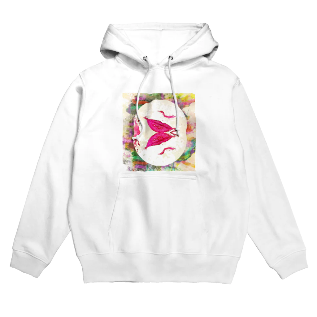 だまちゃんの生きてる世界のよくみると唇二個 Hoodie