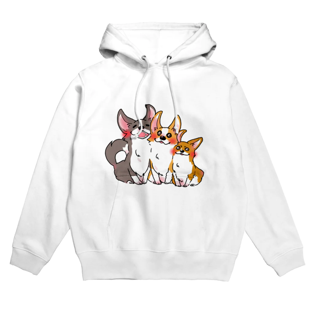 蒼い家の3こぎ Hoodie