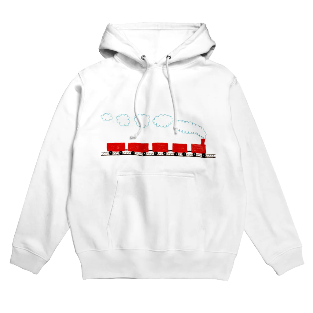 Picturebooks.yのChoo-choo-train red Hoodie