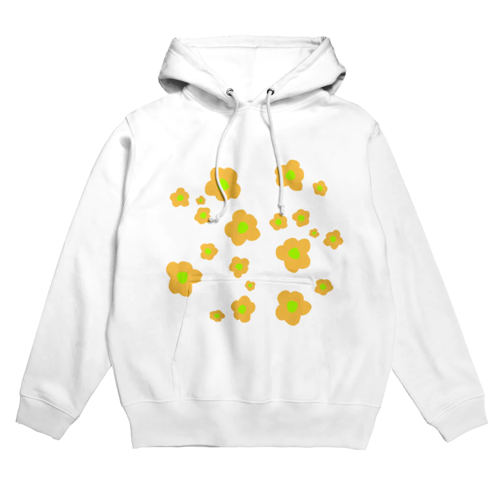 ナマサラダのオレンジのお花 Hoodie