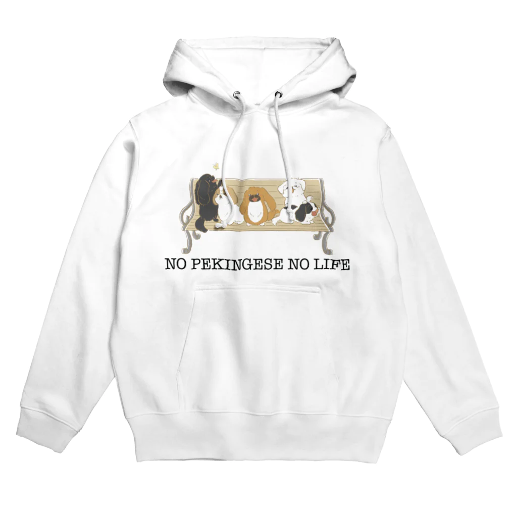 ペキ屋さんのNO PEKINGESE NO LIFE  Hoodie