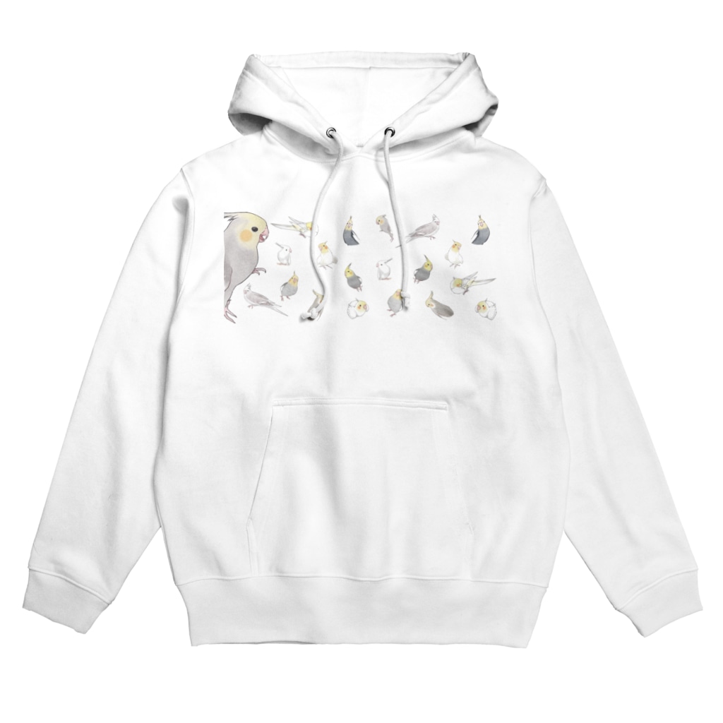 まめるりはことりのあつまれオカメインコちゃん【まめるりはことり】 Hoodie