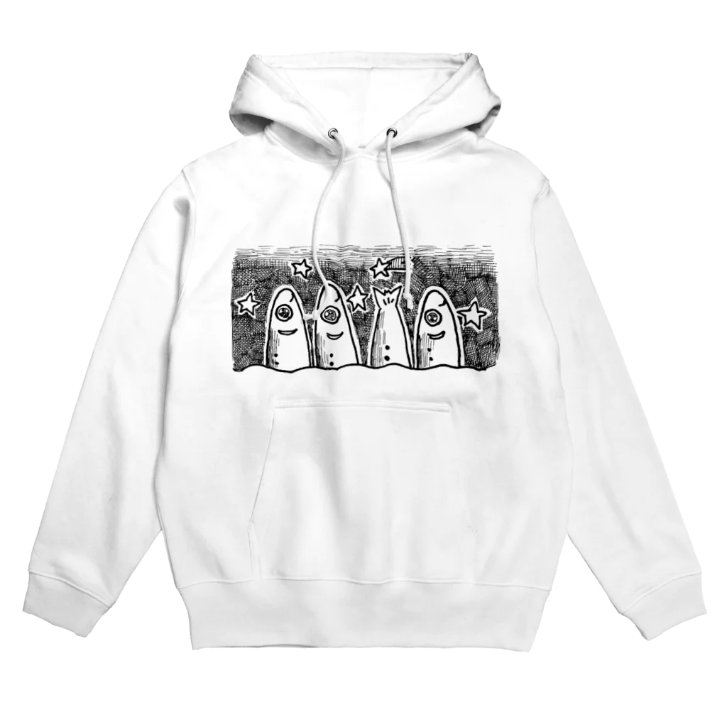 とめおにぎりのスターゲイザーパイに刺さったいわし Hoodie