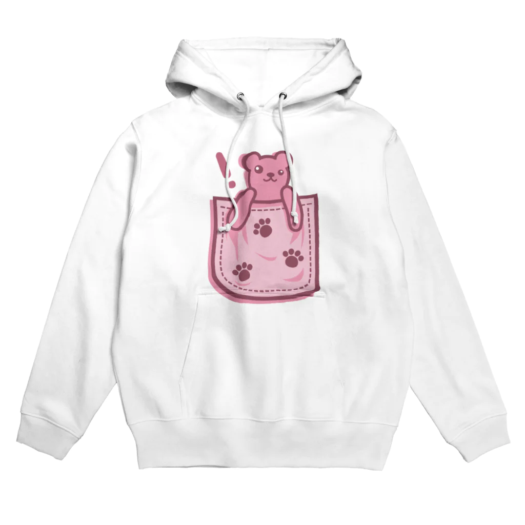 AURA_HYSTERICAのBear_in_the_Pocket Hoodie