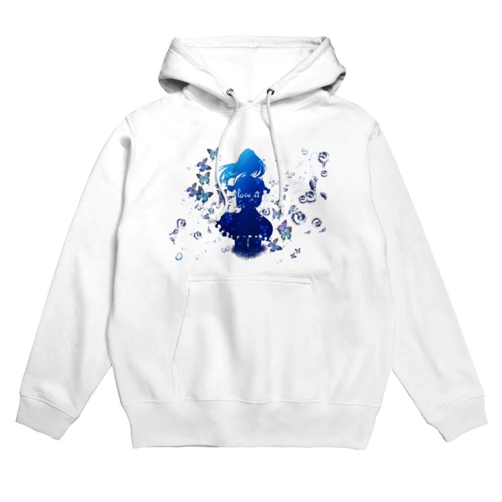 榛名🦋灯頼のDreamy blue Hoodie