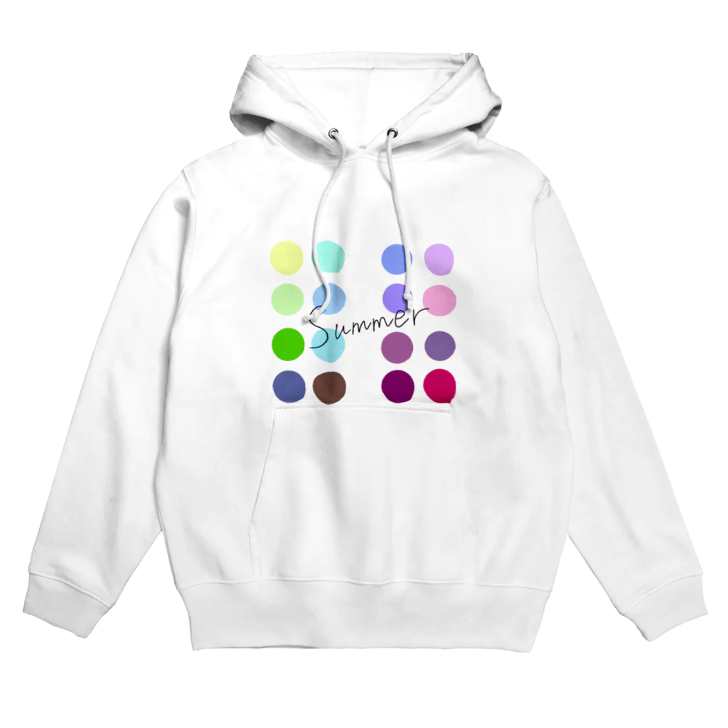 まるいポットのパーソナルカラー 夏の人 Hoodie