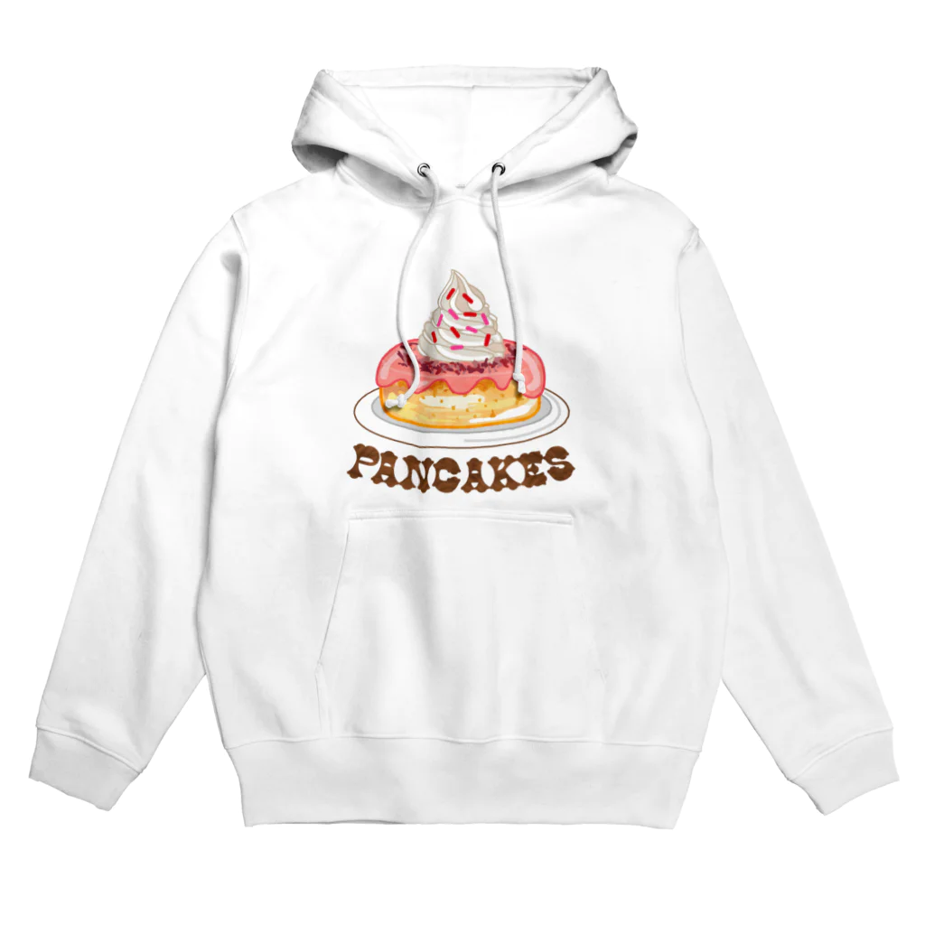 little lion house公式ショップ（大人のためのねこ）のいちごのアンティーク調パンケーキ Hoodie