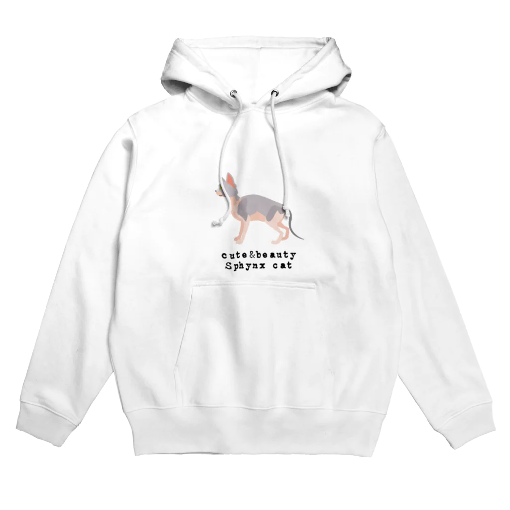 orange_honeyの猫1-13 スフィンクス猫 Hoodie