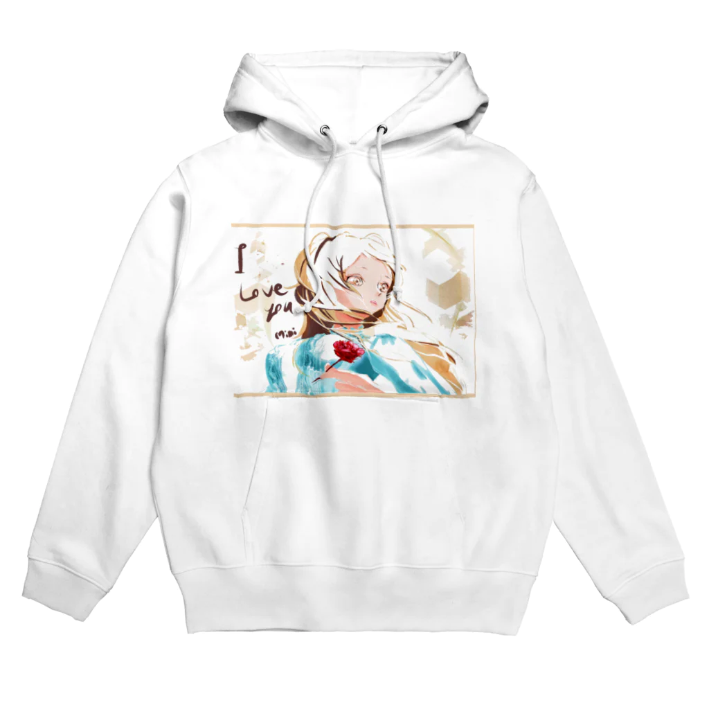 mimicolorの赤い花 Hoodie