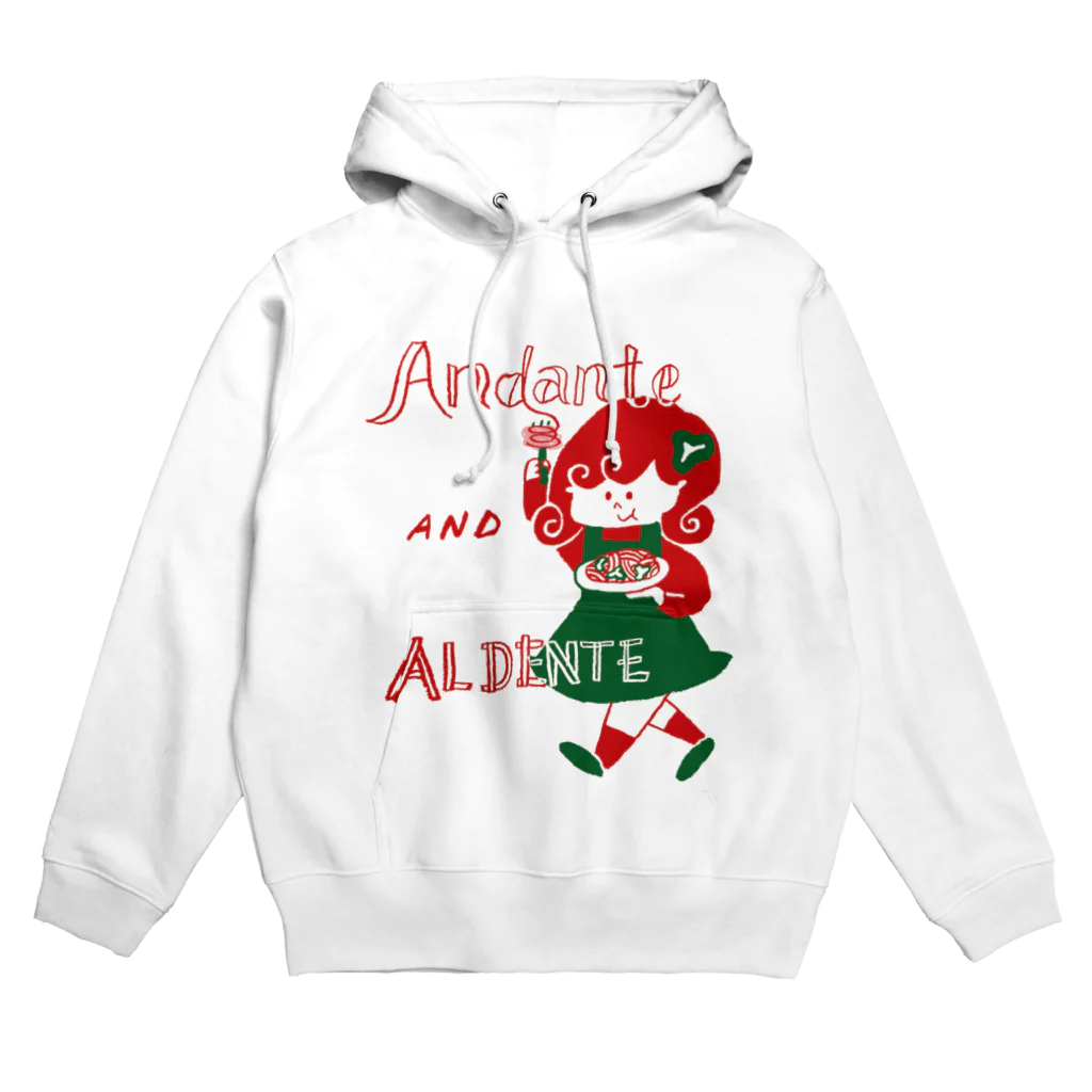 tanakasakiのAndante AND ALDENTE Hoodie