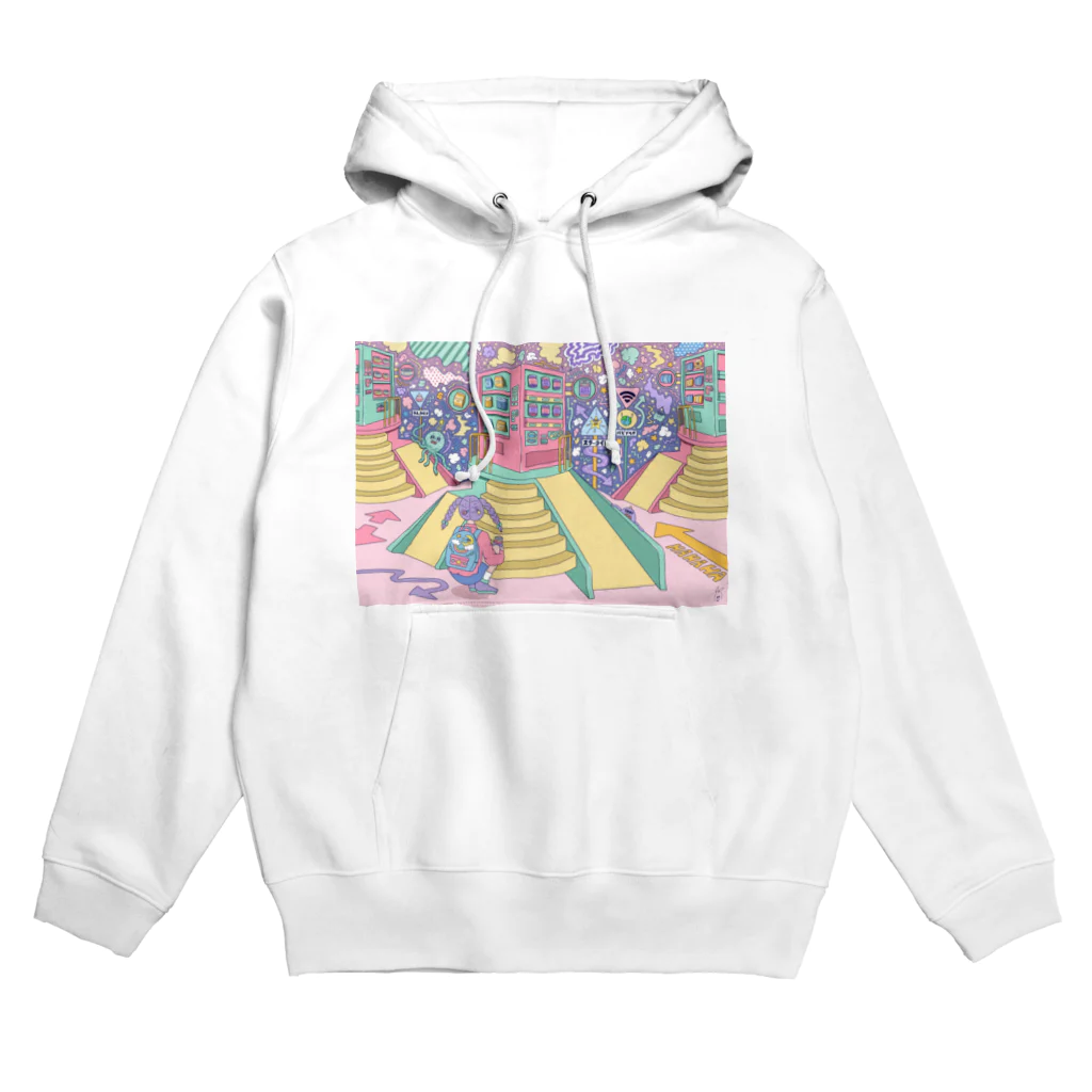 Natsukawa Yukichiのエイリアンタウン一丁目 Hoodie