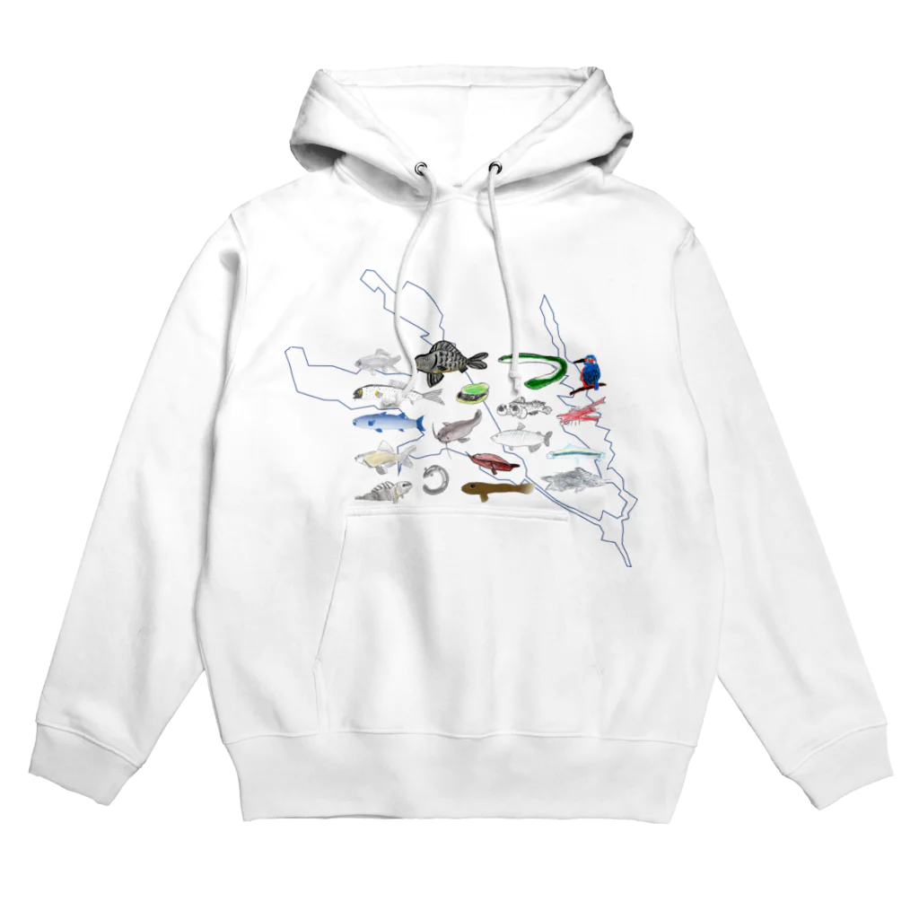 kasumigauraACのみんなで描いた霞ヶ浦の生き物② Hoodie