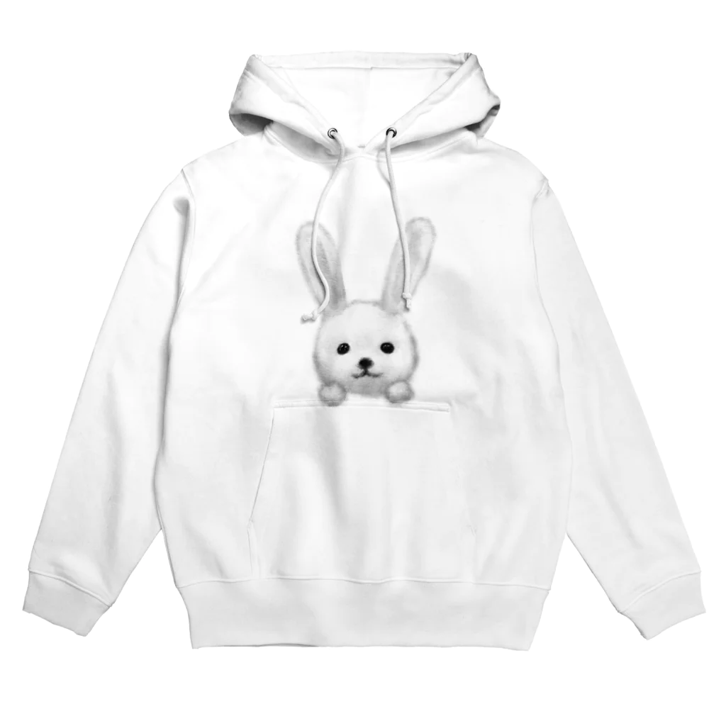 いでじおみせ（すずりのばしょ）のうさかお Hoodie